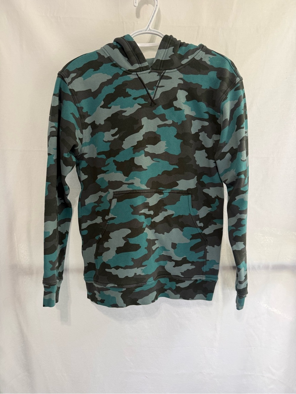 Lululemon Camo Hoodie Teal & Gray - Size 4